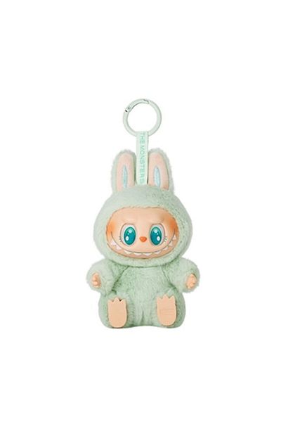 OEM Labubu Plush Toy, Sit-Sit-Party Series, 2nd Generation, Fight, 17 cm, Green