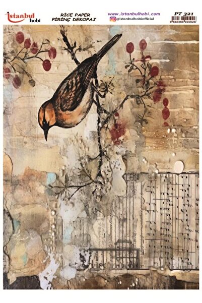 İstanbul Hobi ورق ديكور نحاسي 30×42 سم PT-321