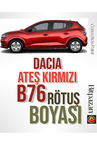 izmir bit pazarı DACIA B76 Alev Kırmızı - Profesyonel Rötuş Boyası - 20 ml