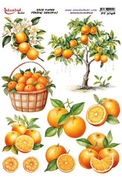 İstanbul Hobi ورق ديكور نحاسي 30x42 سم PT-3748