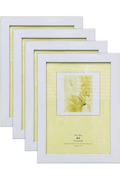 Generic Decorhills DECORHILLS FRAMES & DECOR A4 Certificate and Picture Wood Grain Glass Wall Mount and Tab
