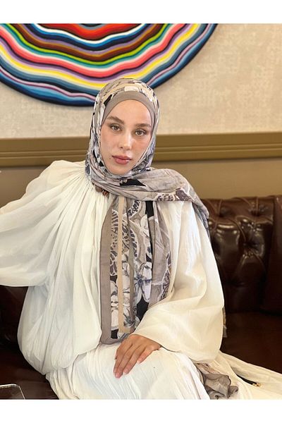 Modakaşmir Lipa Pattern Bamboo Shawl