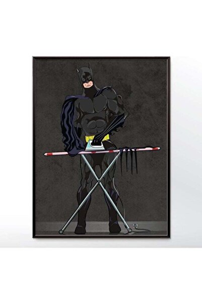Generic Boomah Accessories Batman Being Iron Man Superhero Poster With Frame Multicolour 30x40cm