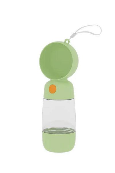 Larimar Portable Pet Water Bottle with Food Reservoir