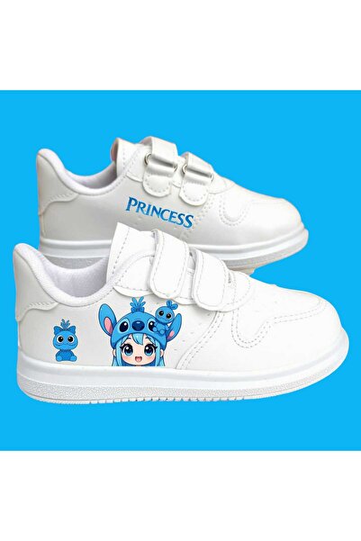 amazoondesing Blue lalo setit sweet basıkılı pantofi sport pentru copii pentr...