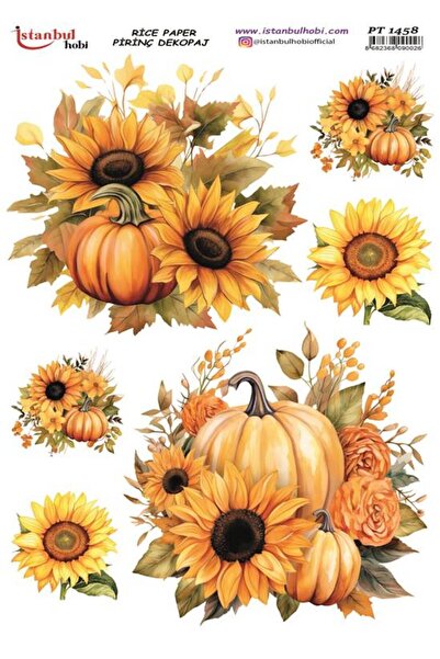 İstanbul Hobi ورق تزيين نحاسي 30x42 سم PT-1458