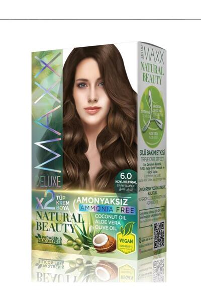 MAXX DELUXE MAXX - صبغة شعر خالية من الأمونيا ( أشقر غامق 6.0 )