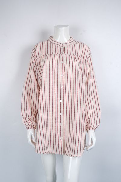 MUSTÜN Stripe Patterned Woven Shirt