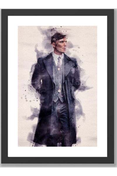Generic Boomah Accessories Thomas Shelby Peaky Blinders Poster With Frame Multicolour 30x40cm