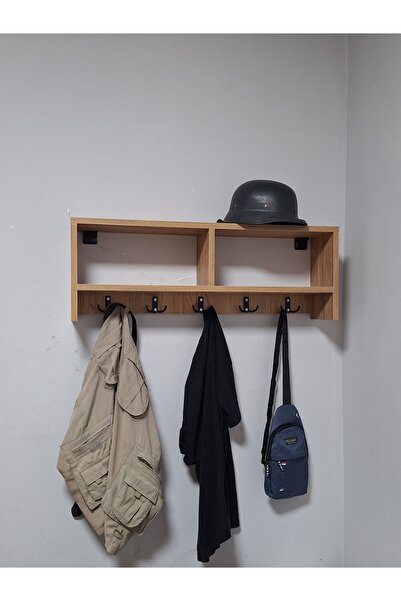 ADA Portmento Duvar Askısı Modern Vestiyer Askılık Atlantik Çam & Beyaz
