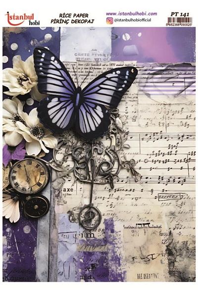 İstanbul Hobi Brass Decopage Paper 30X42Cm Pt-141