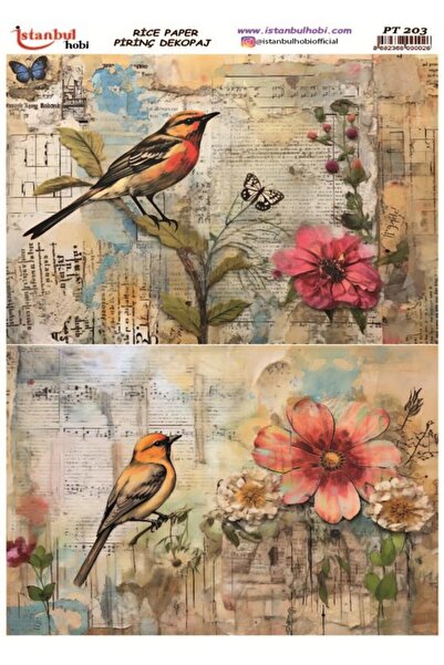 İstanbul Hobi ورق ديكور نحاسي 30×42 سم PT-203