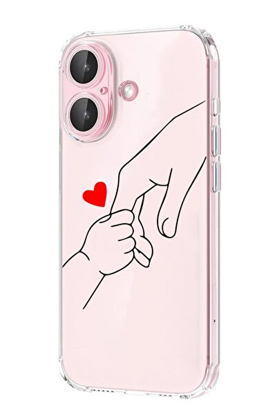 3GEN CASE İphone 16 Plus Uyumlu Desenli Lux Şeffaf Silikon Kılıf