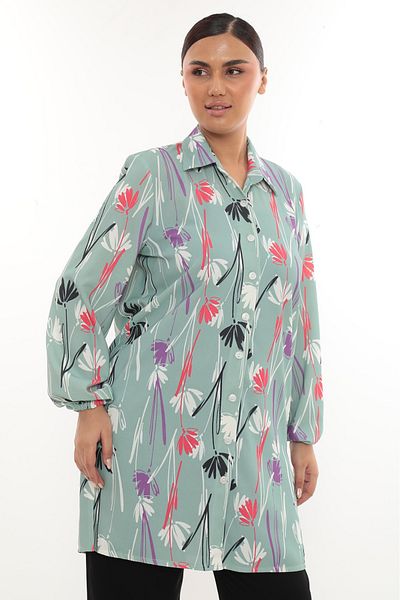 TUNİK Women's Patterned Slit