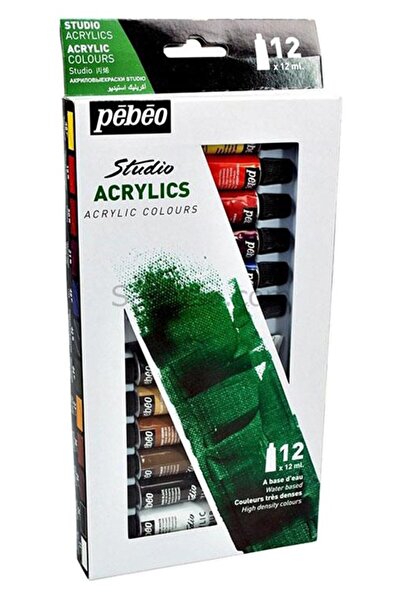 Artlantis Pepeo Akrilik Boya 12 Renk 12 ml 1 Paket Akrilik Boya Seti 12 li Ah...