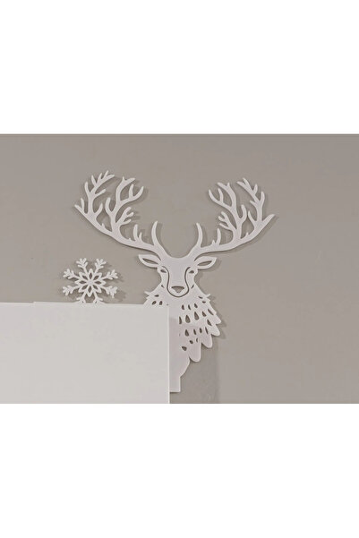 SORA DESIGN Διακόσμηση για την πόρτα με ελάφια και νιφάδες χιονιού