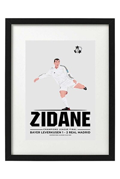 Generic Boomah Accessories Zinedine Zidane Real Madrid Champions League Art Poster With Frame Multicolor 3