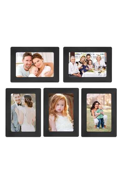 Generic SYOSI Picture Frame 4x6, 5 Pack Magnetic Photo Frames for Refrigerator, Magnetic Picture Frames sui