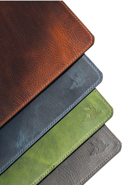 MAT Deri Green Genuine Leather Mouse Pad 27 X 20 cm Premium Office Accessory
