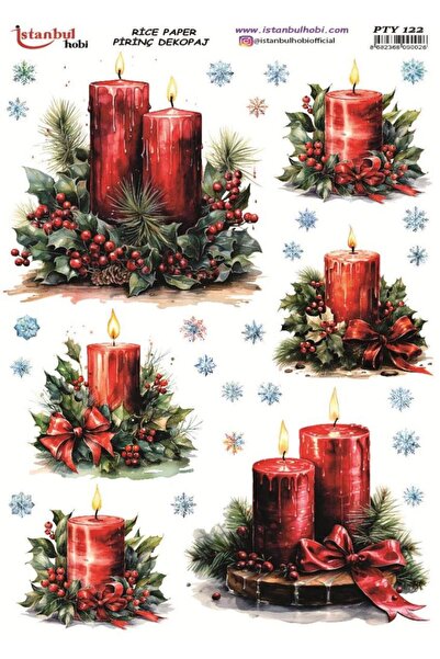 İstanbul Hobi ورق ديكور نحاسي 30×42 سم PTY-122