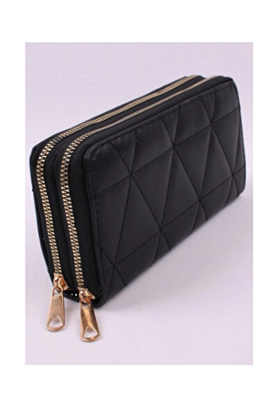 pattersty Large Size Women's Wallet with 3 Zippers and 8 Card Slots 20X12Cm