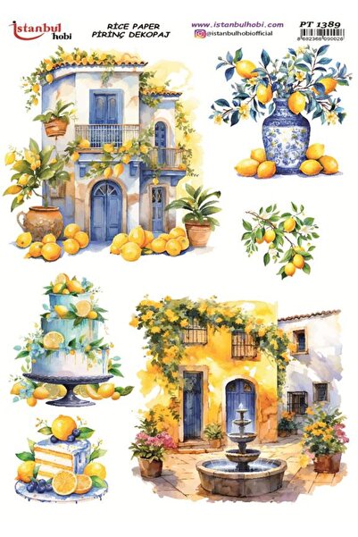 İstanbul Hobi ورق ديكور نحاسي 30x42 سم PT-1389