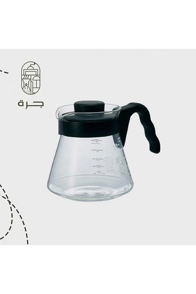Solaf 700ml Clear Glass Serving Jar for Hot and Cold Beverages Modern Stylish Design for Kitchen and Hospitality by Jar