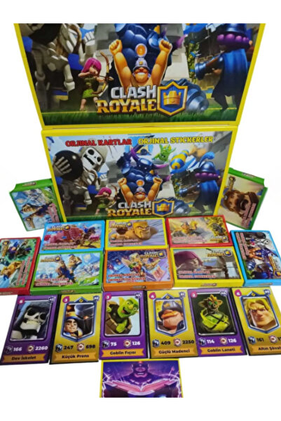 BalonKasaba Clash Royale 2025 Oyun Kart Seti 12 Mini Kutu 72 Adet Kart 12 Ade...