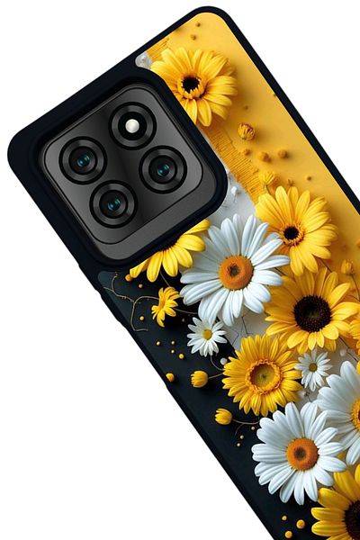 Reeder S71 Compatible Printed, Matte Black Color, Soft Silicone, Protective, Shock Absorbing Cover, Case