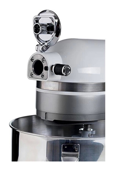 AyrStore Moderna Mutfak Şefi Beyaz Gri 1589/01 - Döküm Gövde, Planet Mikser Yoğurma Makinesi, 1600