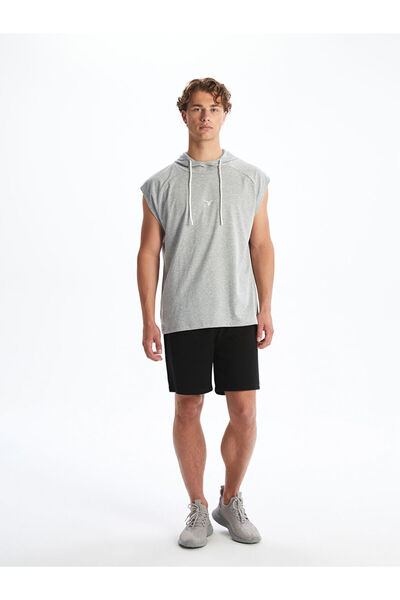 LC Waikiki Gray Hooded Men's Sleeveless T-Shirt