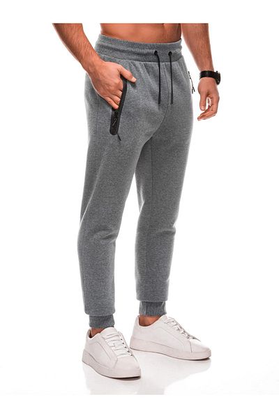 Edoti Men's sweatpants BASIC EM-PABS-0104 - graphite melange