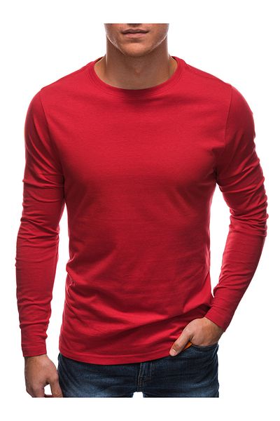Edoti Men's long-sleeve without print EM-LSBL-0103 - red