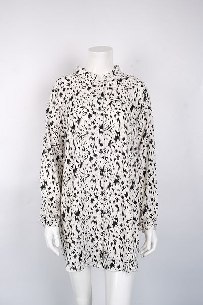 MUSTÜN Patterned Wrinkle Shirt