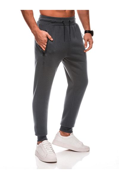 Edoti Men's sweatpants BASIC EM-PABS-0104 - graphite