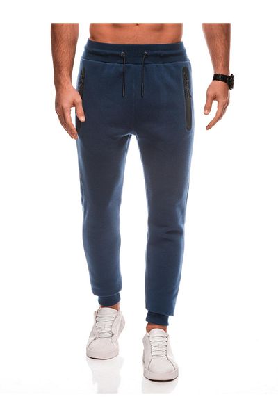 Edoti Men's sweatpants BASIC EM-PABS-0104 - navy