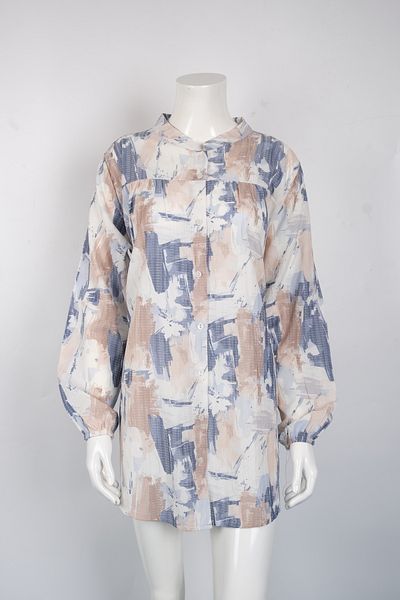 MUSTÜN Patterned Woven Shirt
