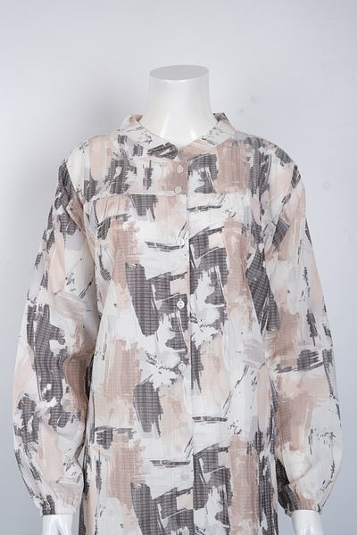 MUSTÜN Patterned Woven Shirt