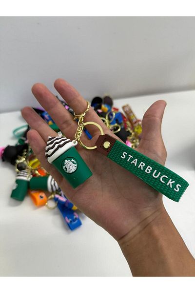 SUMAKA Starbucks Coffee Cup Keychain Bag, Wallet Accessory