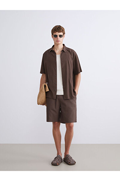 LC Waikiki RMZ GİYİM FARKİLY شورت رجالي مريح ذو مظهر كتان