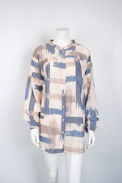MUSTÜN Patterned Woven Shirt