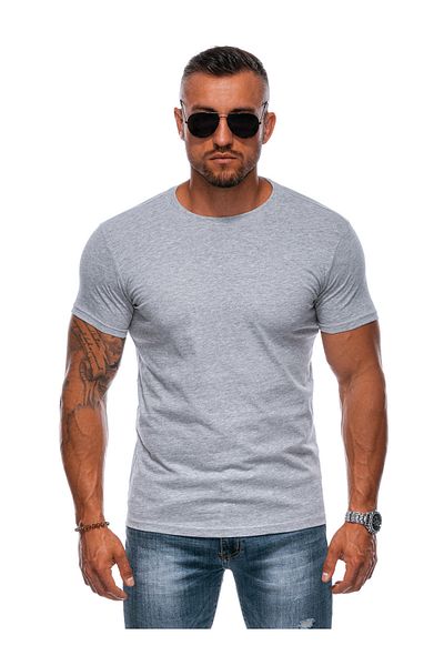 Edoti Men's basic T-shirt EM-TSBS-0100 - gray melange