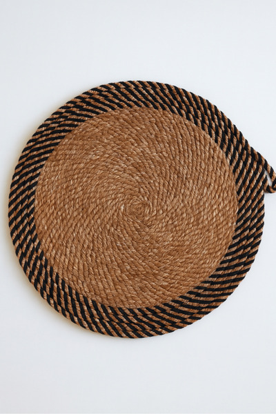 Efuliz Home Serviciu american din paie de iută-Supla, bej - culoare naturală ...