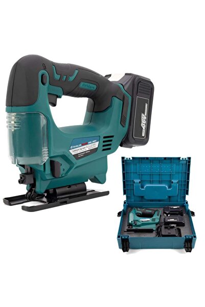 ekinler el aletleri Akülü Kömürsüz Motor Ayarlanabilir Çift Bataryalı Dekupaj Testere 36V 5ah Mavi EEA428