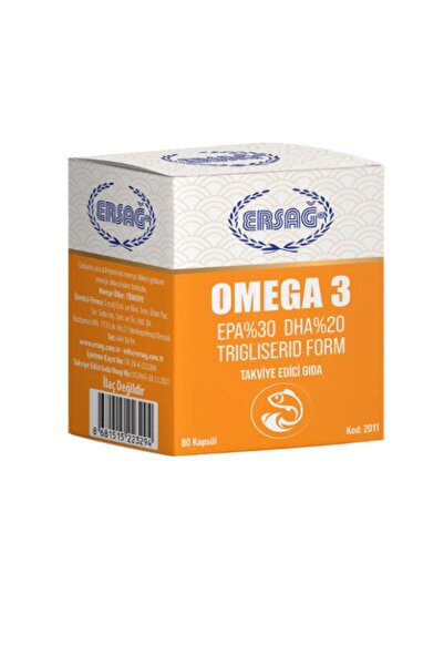 Ersağ Omega 3 , Kapsül 80 Adet