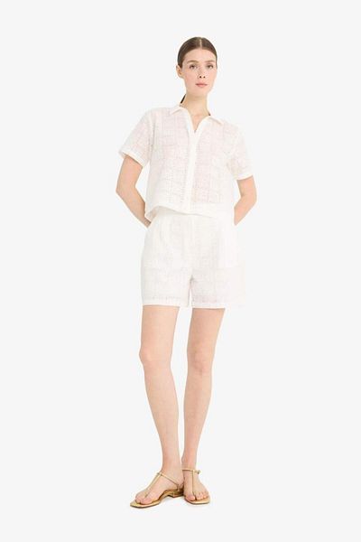 DeFacto New Season Regular Fit Straight Leg Brode Shorts