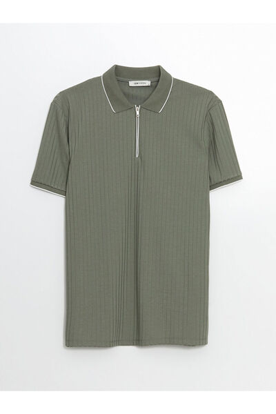 LC Waikiki Quality Parts from Celebi Store |   Polo Neck Men's Textured T-Shirt
