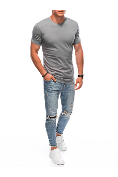 Edoti Pánské základní tričko EM-TSBS-0100 - šedé