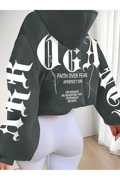 macklin Unisex Women Men Arrogande Faith Printed Special Design 3 Thread Hooded Sweatshirt Hoodie