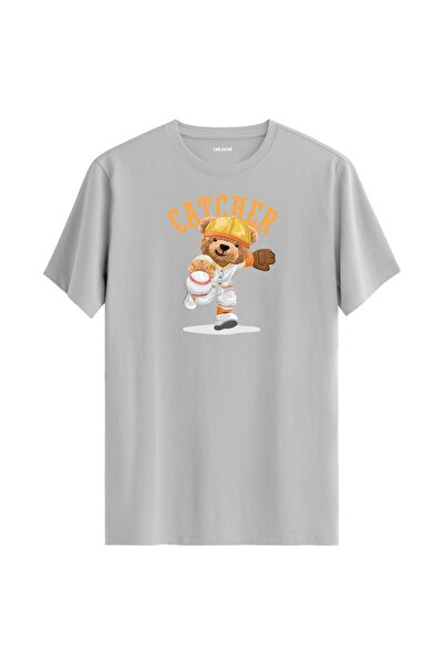 Colermi Basketballer Teddy Bear Slam Dunk Printed T-Shirt - 100% Cotton Design T-Shirt